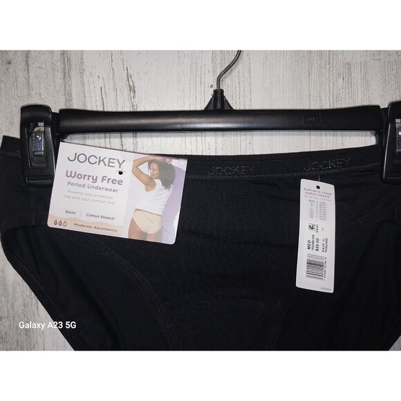 Jockey lot/4 Worry Free Period Bikini Underwear Black And Gray Lot Of 3 NWT - Picture 7 of 10
